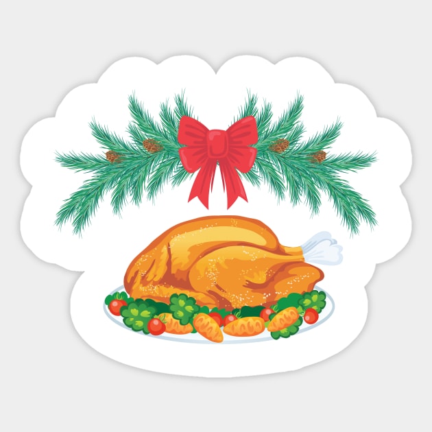 Holiday Dinner! Sticker by SWON Design